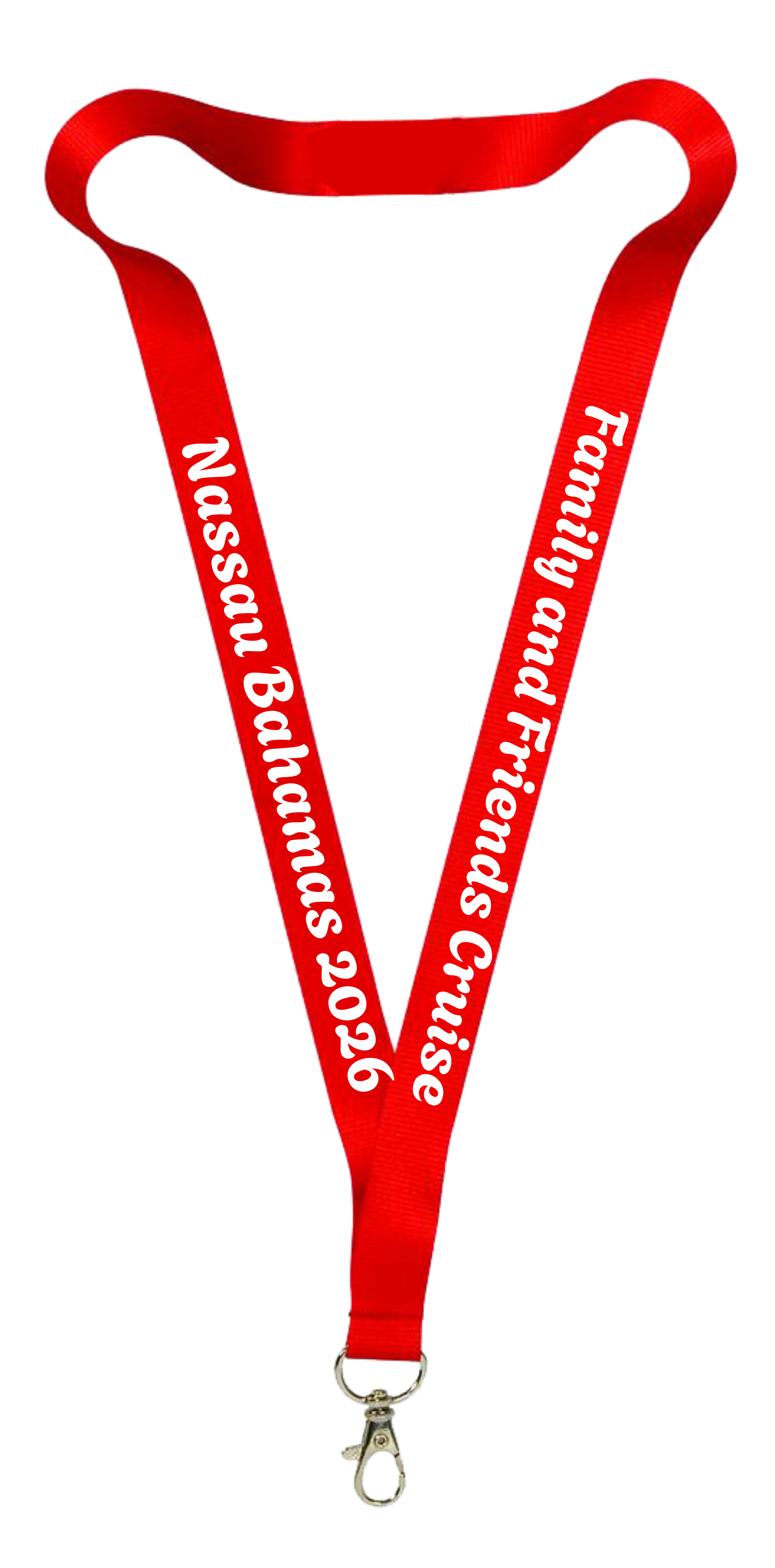 Family and Friends Cruise Lanyard – Nassau, Bahamas 2026 | Custom Cruise Lanyard