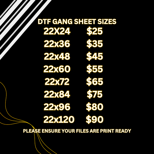 DTF Gang Sheets (Build your own)