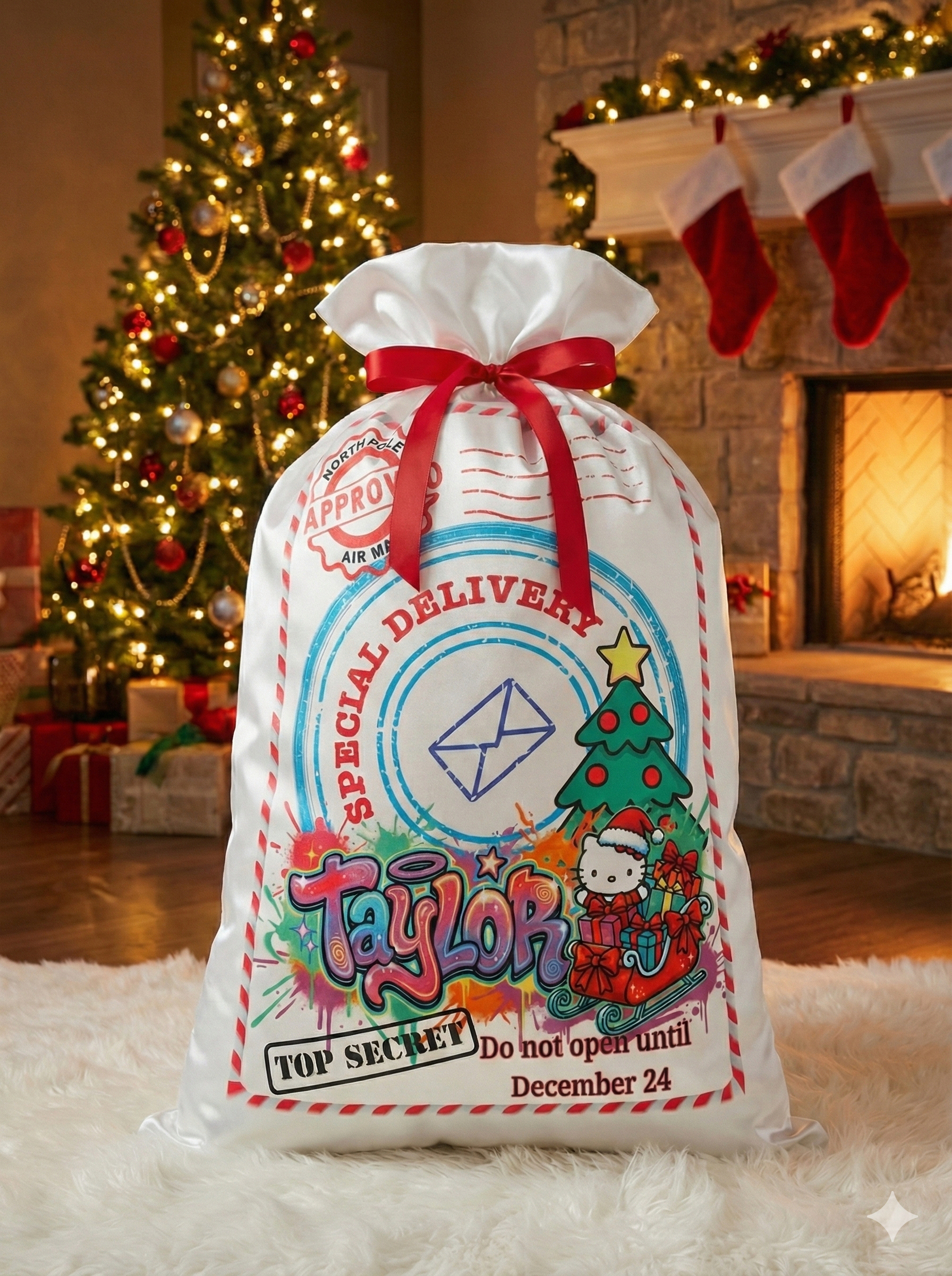 Custom Santa Sack UNFILLED