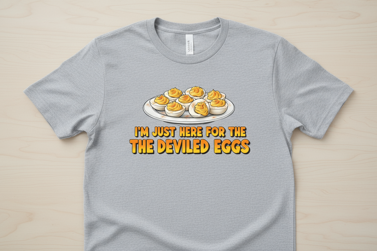 Thanksgiving PNG, T-Shirt Design, Holiday Design, Deviled Eggs, Shirt PNG