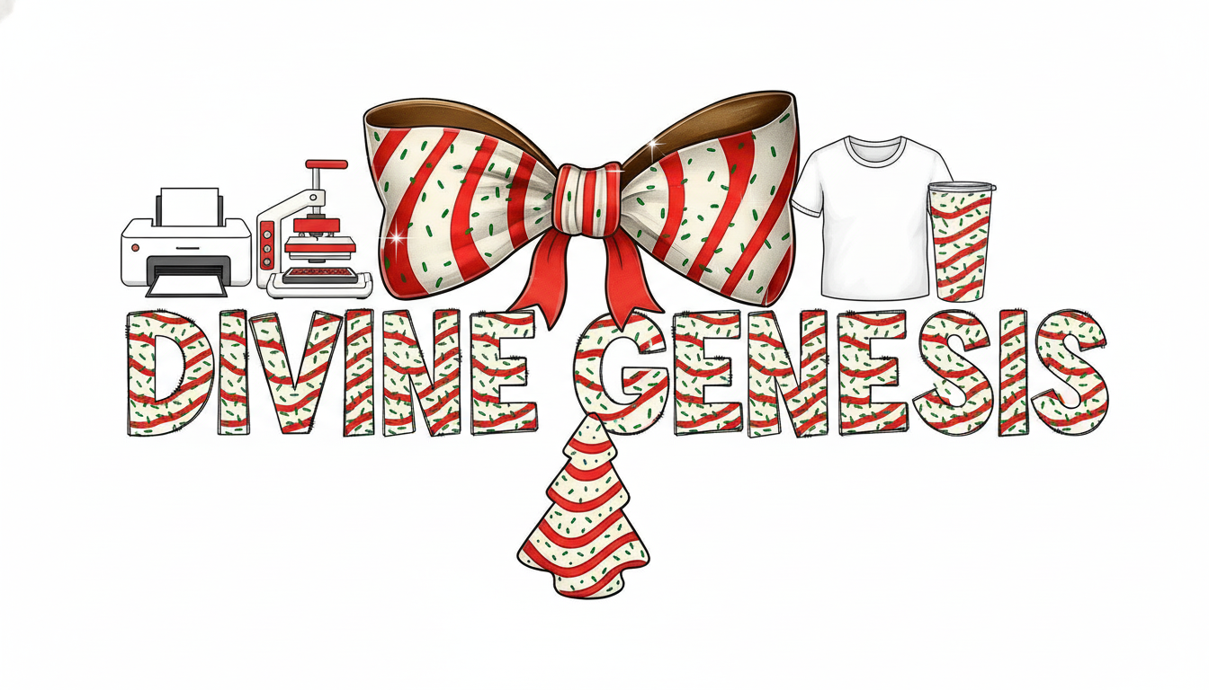 Custom Christmas Tree Cake Deisgn