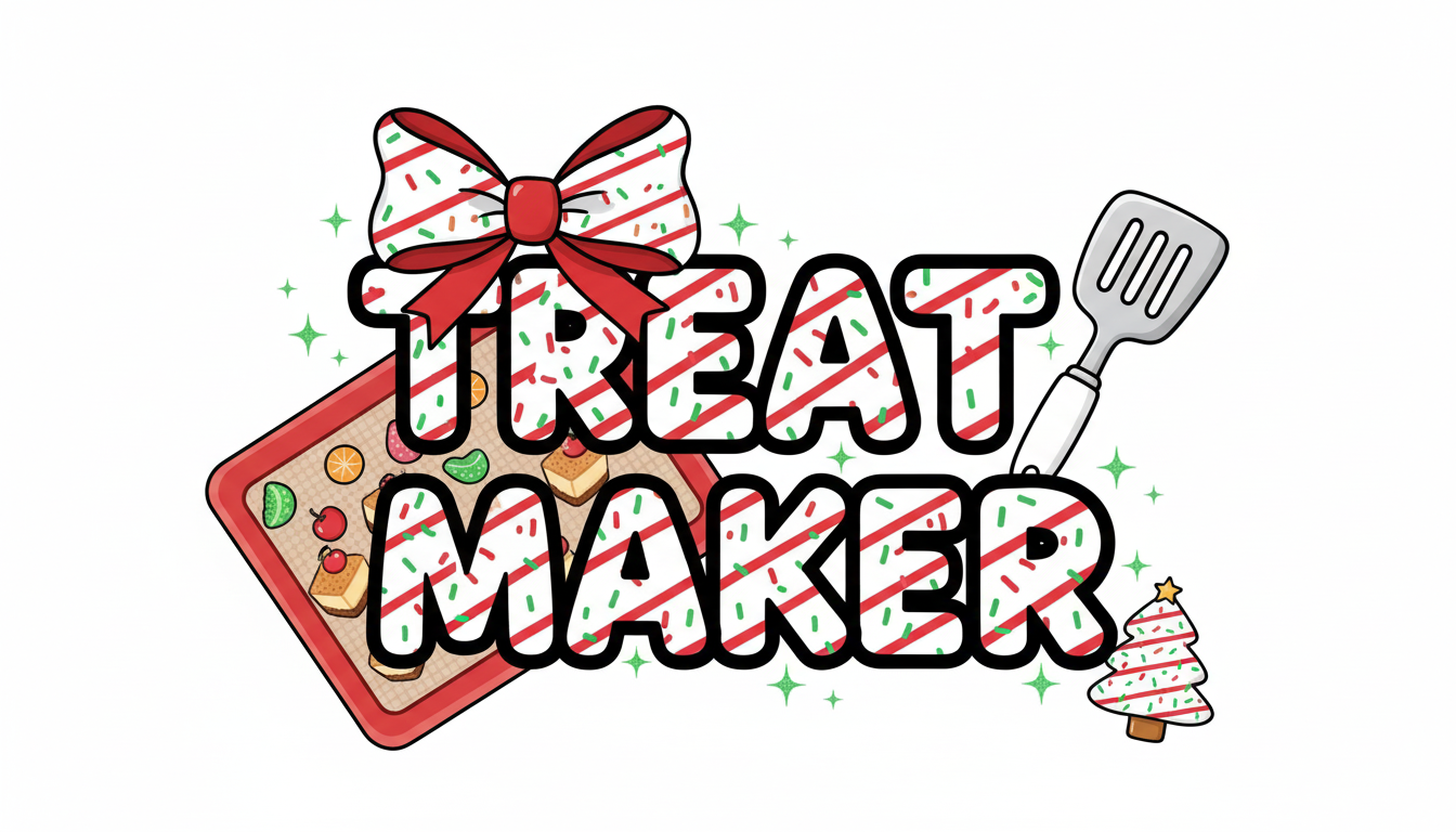 Treat Maker Christmas Tree Cake Design •  Festive Snack Cake Christmas Graphic
