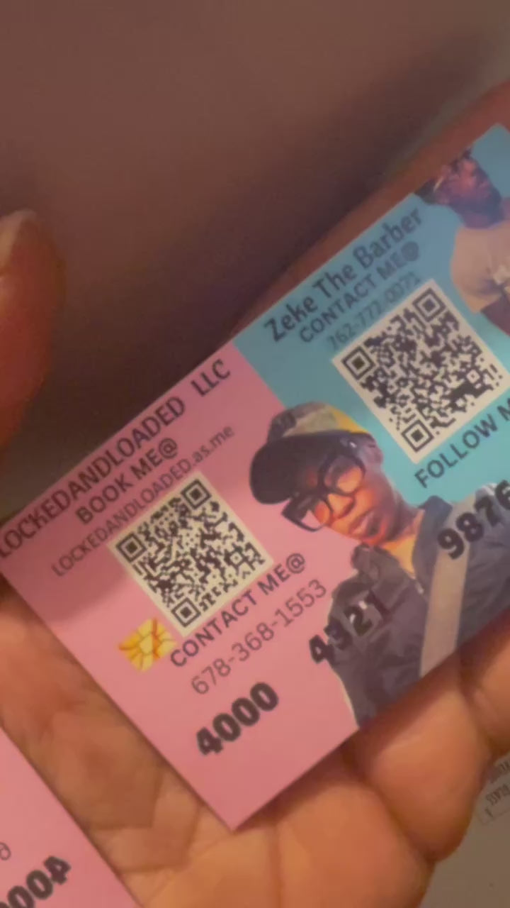 Custom Business Cards (includes designing)