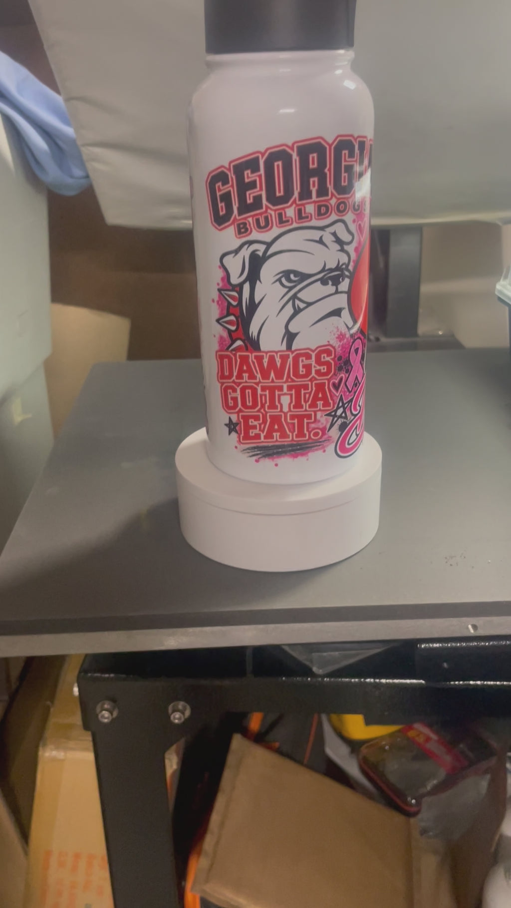 30 oz Pink Ribbon Georgia Girl Tumbler – Name Design
